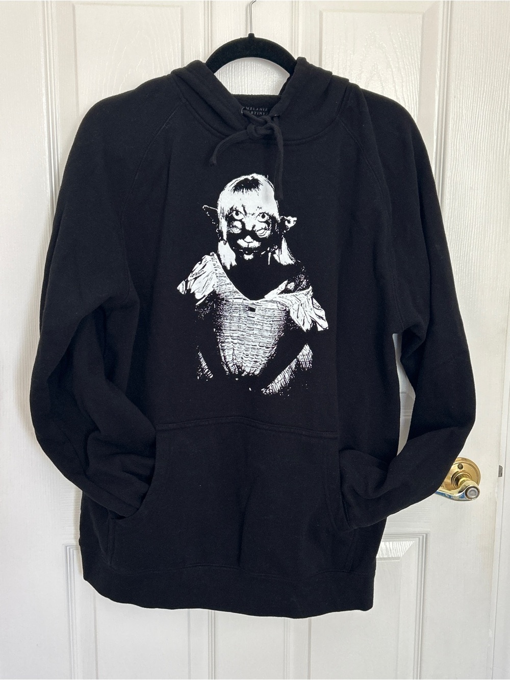 Melanie Martinez Portals Chain Letter Black Hoodie Size Large EXCELLENT